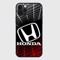 Чехол для iPhone 12 Pro Max HONDA ХОНДА СЕТКА, цвет: 3D-черный