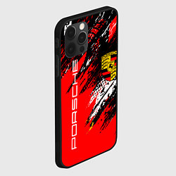 Чехол для iPhone 12 Pro Max PORSCHE ПОРШЕ ГРАНЖ, цвет: 3D-черный — фото 2