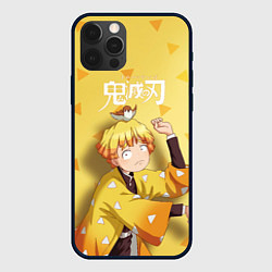 Чехол для iPhone 12 Pro Max Zenitsu Agatsuma Kimetsu no Yaiba, цвет: 3D-черный