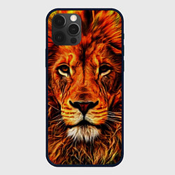 Чехол для iPhone 12 Pro Max LION, цвет: 3D-черный