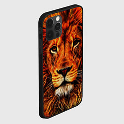 Чехол для iPhone 12 Pro Max LION, цвет: 3D-черный — фото 2