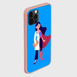Чехол для iPhone 12 Pro Max Медсестра Super Nurse Z, цвет: 3D-светло-розовый — фото 2