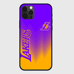 Чехол для iPhone 12 Pro Max LOS ANGELES LAKERS ЛЕЙКЕРС, цвет: 3D-черный