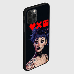 Чехол для iPhone 12 Pro Max Love, Death and Robots Lora Z, цвет: 3D-черный — фото 2