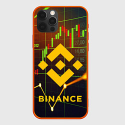 Чехол для iPhone 12 Pro Max BINANCE БИНАНС БАНАН, цвет: 3D-красный