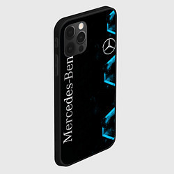 Чехол для iPhone 12 Pro Max Mercedes Мерседес Неон, цвет: 3D-черный — фото 2
