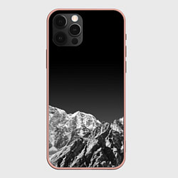 Чехол для iPhone 12 Pro Max ГОРЫ В МОЕМ СЕРДЦЕ КАМУФЛЯЖ, цвет: 3D-светло-розовый