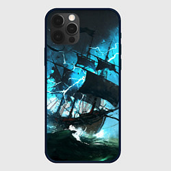 Чехол для iPhone 12 Pro Max Летучий голландец, цвет: 3D-черный