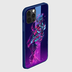 Чехол для iPhone 12 Pro Max Warframe, цвет: 3D-тёмно-синий — фото 2