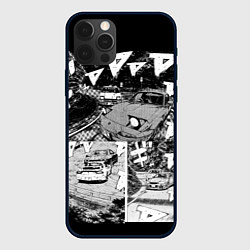 Чехол для iPhone 12 Pro Max Initial d, цвет: 3D-черный