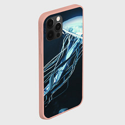 Чехол для iPhone 12 Pro Max Рисунок медуза, цвет: 3D-светло-розовый — фото 2