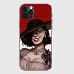 Чехол для iPhone 12 Pro Max Леди Димитреску из Резидента, цвет: 3D-серый