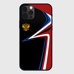 Чехол для iPhone 12 Pro Max РОССИЯ RUSSIA UNIFORM, цвет: 3D-черный