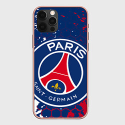Чехол для iPhone 12 Pro Max ФК ПСЖ FC PSG PARIS SG, цвет: 3D-светло-розовый