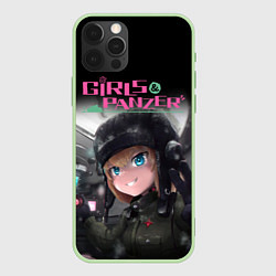 Чехол для iPhone 12 Pro Max Девушки и танки Girls und Panzer Z, цвет: 3D-салатовый