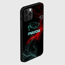 Чехол для iPhone 12 Pro Max Mazda, цвет: 3D-черный — фото 2