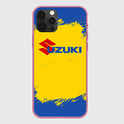 Чехол для iPhone 12 Pro Max Suzuki Сузуки Z, цвет: 3D-малиновый