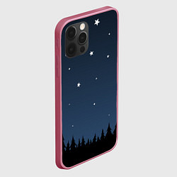 Чехол для iPhone 12 Pro Max Ночное небо, цвет: 3D-малиновый — фото 2