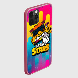 Чехол для iPhone 12 Pro Max Грифф Griff Brawl Stars, цвет: 3D-малиновый — фото 2