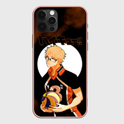 Чехол для iPhone 12 Pro Max Кей Цукишима Haikyuu!!, цвет: 3D-светло-розовый