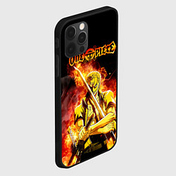 Чехол для iPhone 12 Pro Max Зоро в огне One Piece Большой куш, цвет: 3D-черный — фото 2