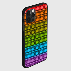 Чехол для iPhone 12 Pro Max ИГРУШКА POP it, цвет: 3D-черный — фото 2
