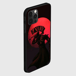 Чехол для iPhone 12 Pro Max Красная луна, цвет: 3D-черный — фото 2