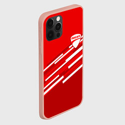 Чехол для iPhone 12 Pro Max DUCATI ДУКАТИ, цвет: 3D-светло-розовый — фото 2