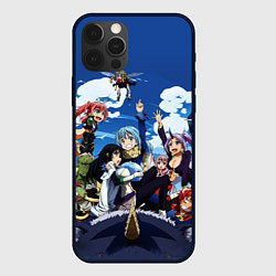 Чехол для iPhone 12 Pro Max Мое перерождение в слизь, цвет: 3D-черный