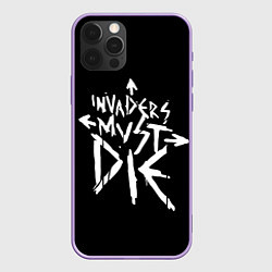Чехол для iPhone 12 Pro Max Invaders must die, цвет: 3D-сиреневый