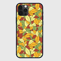 Чехол для iPhone 12 Pro Max Яркие осенние листья, цвет: 3D-черный