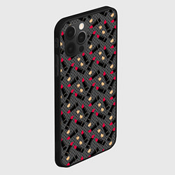Чехол для iPhone 12 Pro Max Красная Губная помада, цвет: 3D-черный — фото 2