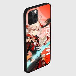 Чехол для iPhone 12 Pro Max Genshin Impact, Кадзуха, цвет: 3D-черный — фото 2