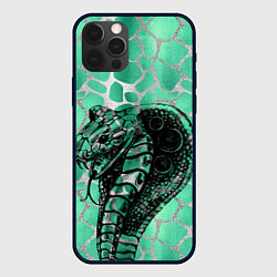 Чехол для iPhone 12 Pro Max Кобра Змеиный стиль, цвет: 3D-черный