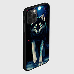 Чехол для iPhone 12 Pro Max КРАСИВЫЙ ВОЛК, цвет: 3D-черный — фото 2