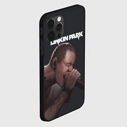 Чехол для iPhone 12 Pro Max LINKIN PARK ЛИНКИН ПАРК Z, цвет: 3D-черный — фото 2