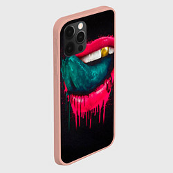 Чехол для iPhone 12 Pro Max Ядовитый поцелуй, цвет: 3D-светло-розовый — фото 2
