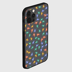 Чехол для iPhone 12 Pro Max Аксолотль паттерн, цвет: 3D-черный — фото 2