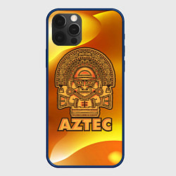 Чехол для iPhone 12 Pro Max Aztec Ацтеки, цвет: 3D-тёмно-синий