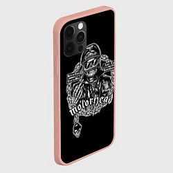 Чехол для iPhone 12 Pro Max Скелет Лемми, цвет: 3D-светло-розовый — фото 2