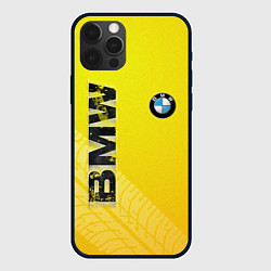Чехол для iPhone 12 Pro Max BMW СЛЕДЫ ШИН БМВ, цвет: 3D-черный