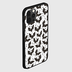 Чехол для iPhone 12 Pro Max Летучие мыши, цвет: 3D-черный — фото 2
