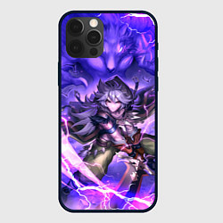 Чехол для iPhone 12 Pro Max Рэйзор Genshin Impact Геншин Импакт Z, цвет: 3D-черный