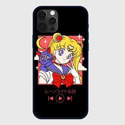 Чехол для iPhone 12 Pro Max Сейлор Мун, цвет: 3D-черный
