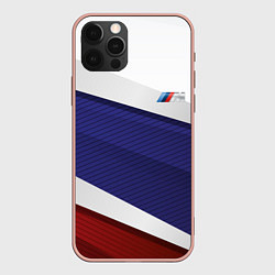 Чехол для iPhone 12 Pro Max BMW БМВ Z, цвет: 3D-светло-розовый