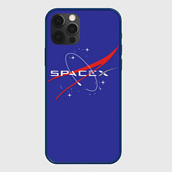 Чехол для iPhone 12 Pro Max Space X, цвет: 3D-тёмно-синий