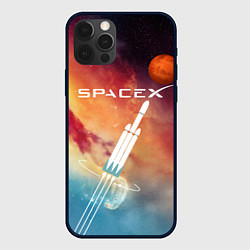 Чехол для iPhone 12 Pro Max Space X, цвет: 3D-черный