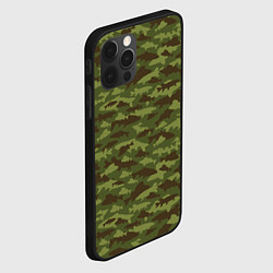Чехол для iPhone 12 Pro Max Рыбак камуфляж из рыб, цвет: 3D-черный — фото 2