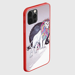 Чехол для iPhone 12 Pro Max Царь единорогов, цвет: 3D-красный — фото 2