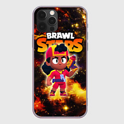 Чехол для iPhone 12 Pro Max Мэг Meg, Brawl Stars, цвет: 3D-серый